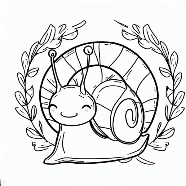 Snail Coloring Page Color My Pages