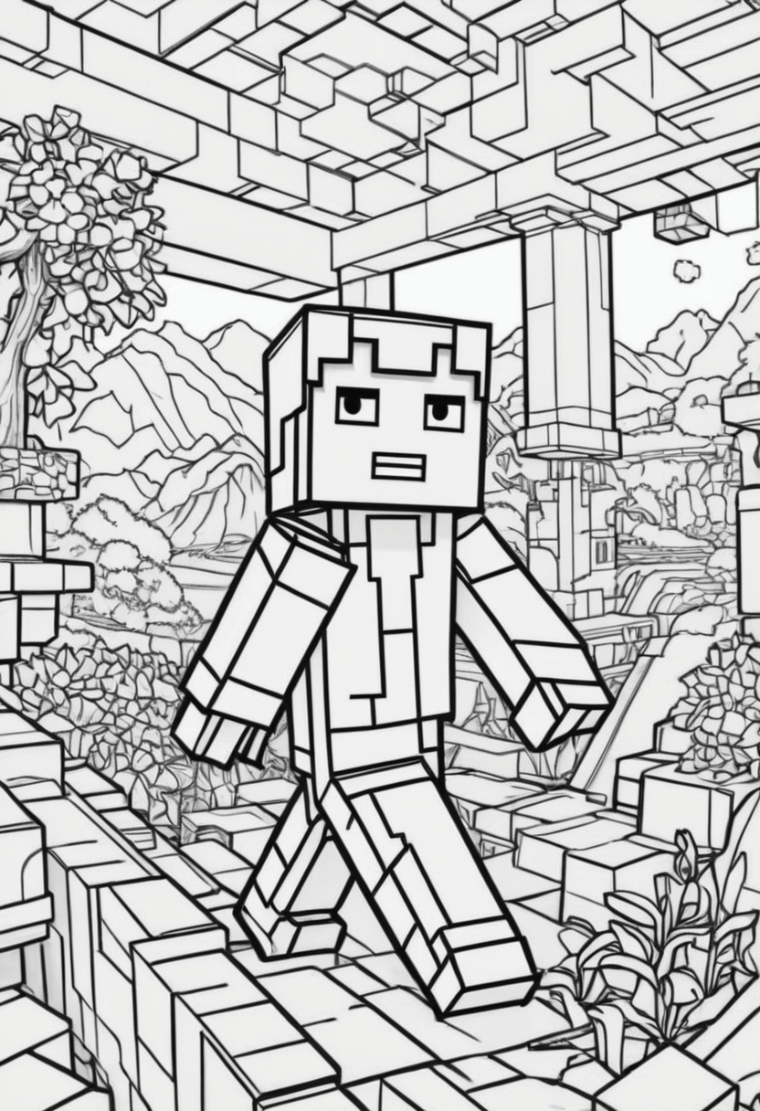 Free Minecraft Coloring Pages Online Color My Pages