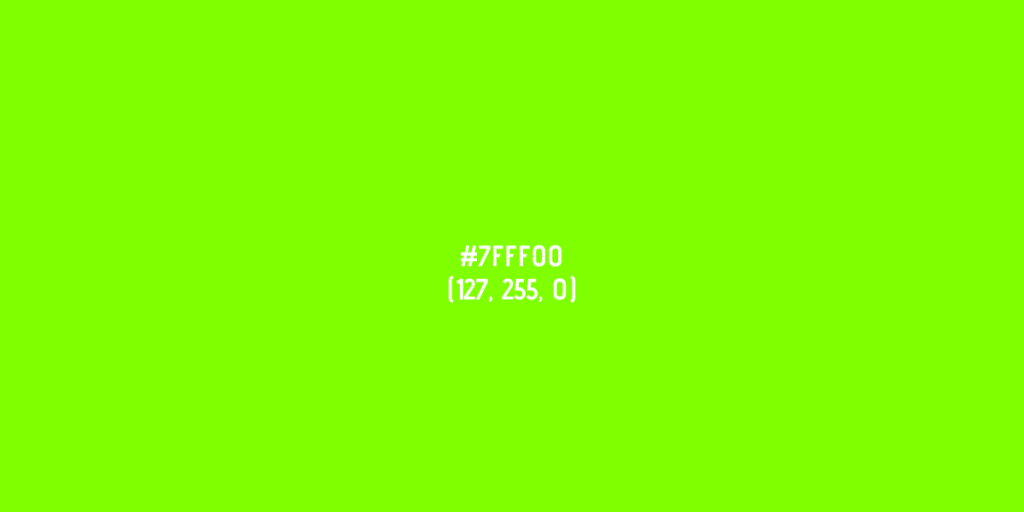Color Chart What is the color of Chartreuse?