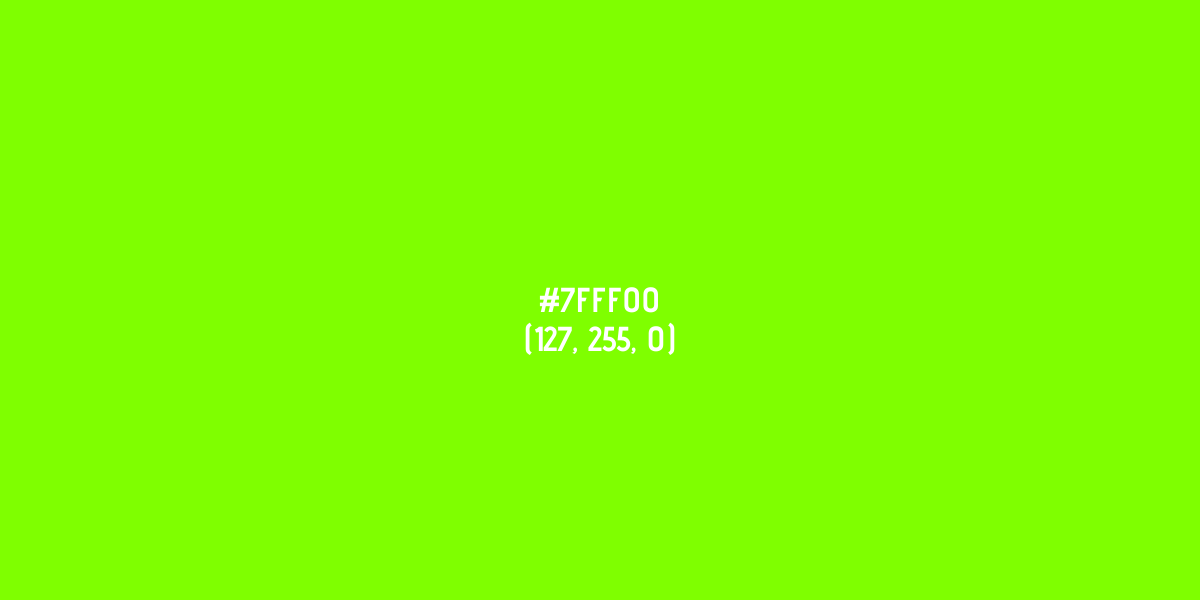 Color Chart What is the color of Chartreuse?
