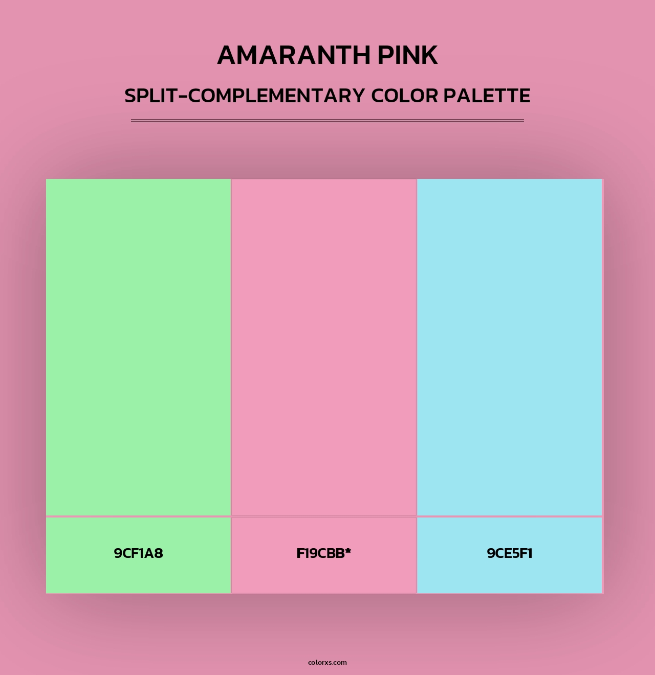 Amaranth Pink color palettes