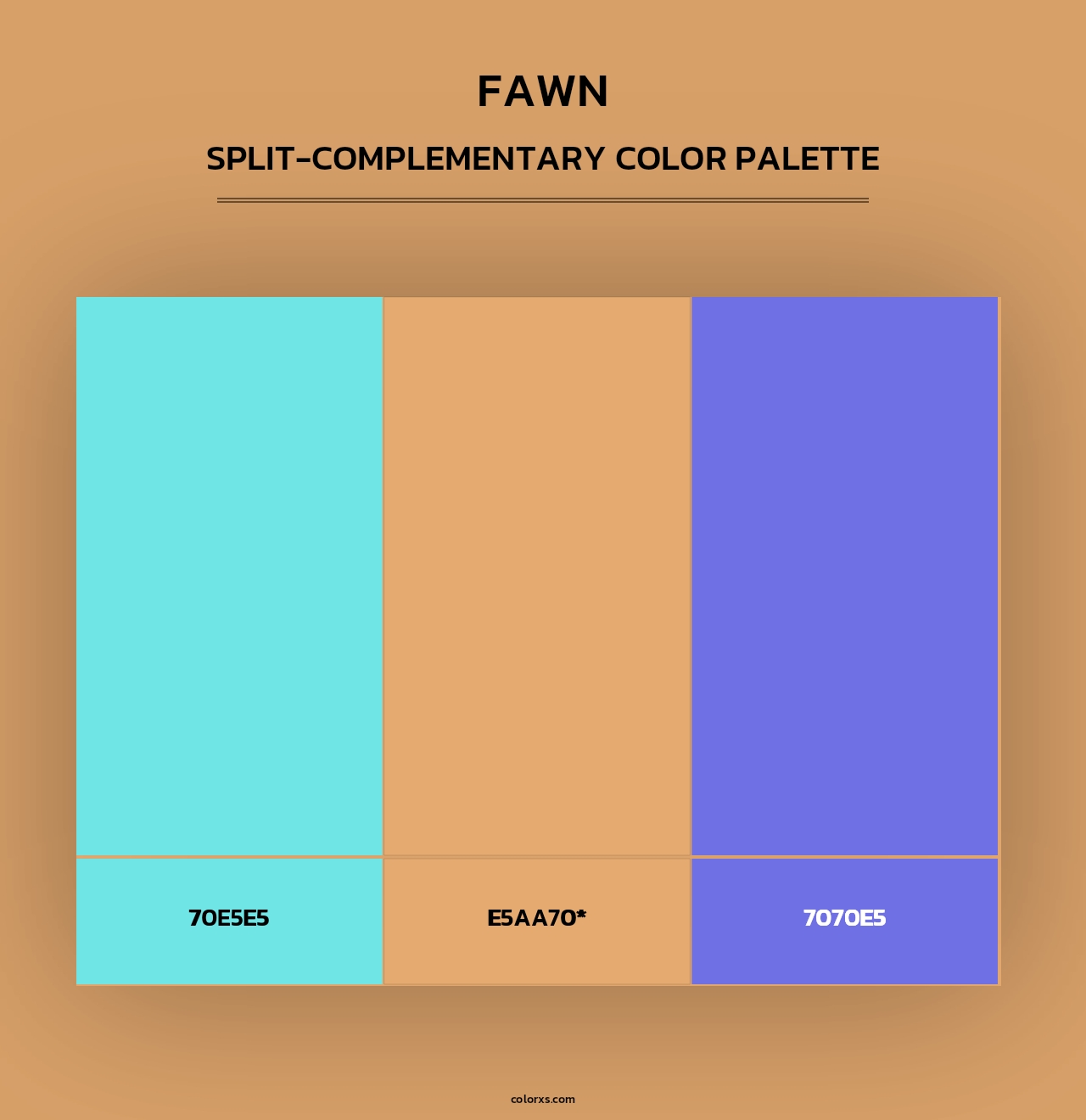 Fawn color palettes
