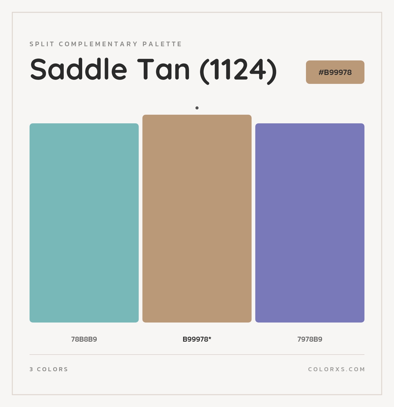 Benjamin Moore Saddle Tan (1124) Paint coordinating colors and palettes