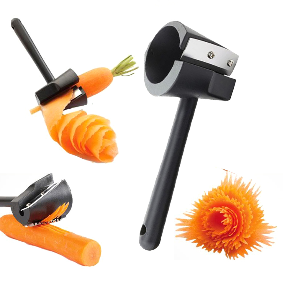 Julienne Vegetable Slicer and Garnish Grater Vegetable Gadget Kit Colourblocker