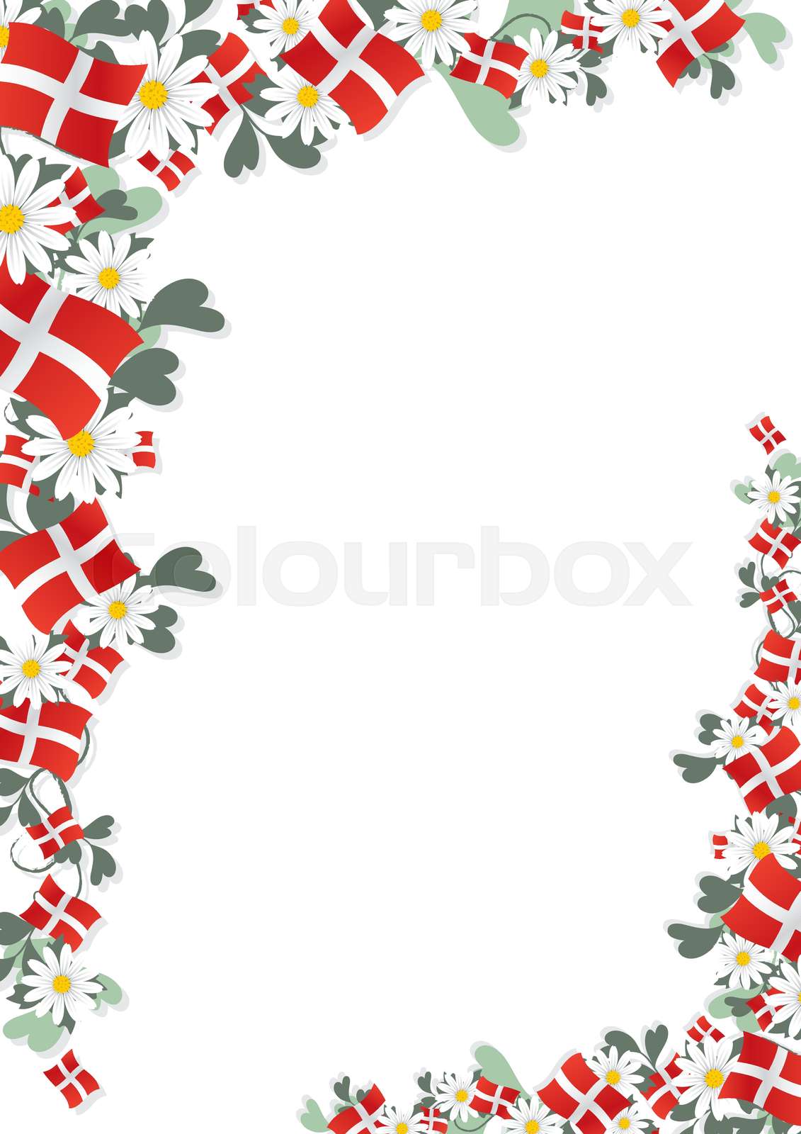 Blomster, greeting, æresport Stock Vector Colourbox
