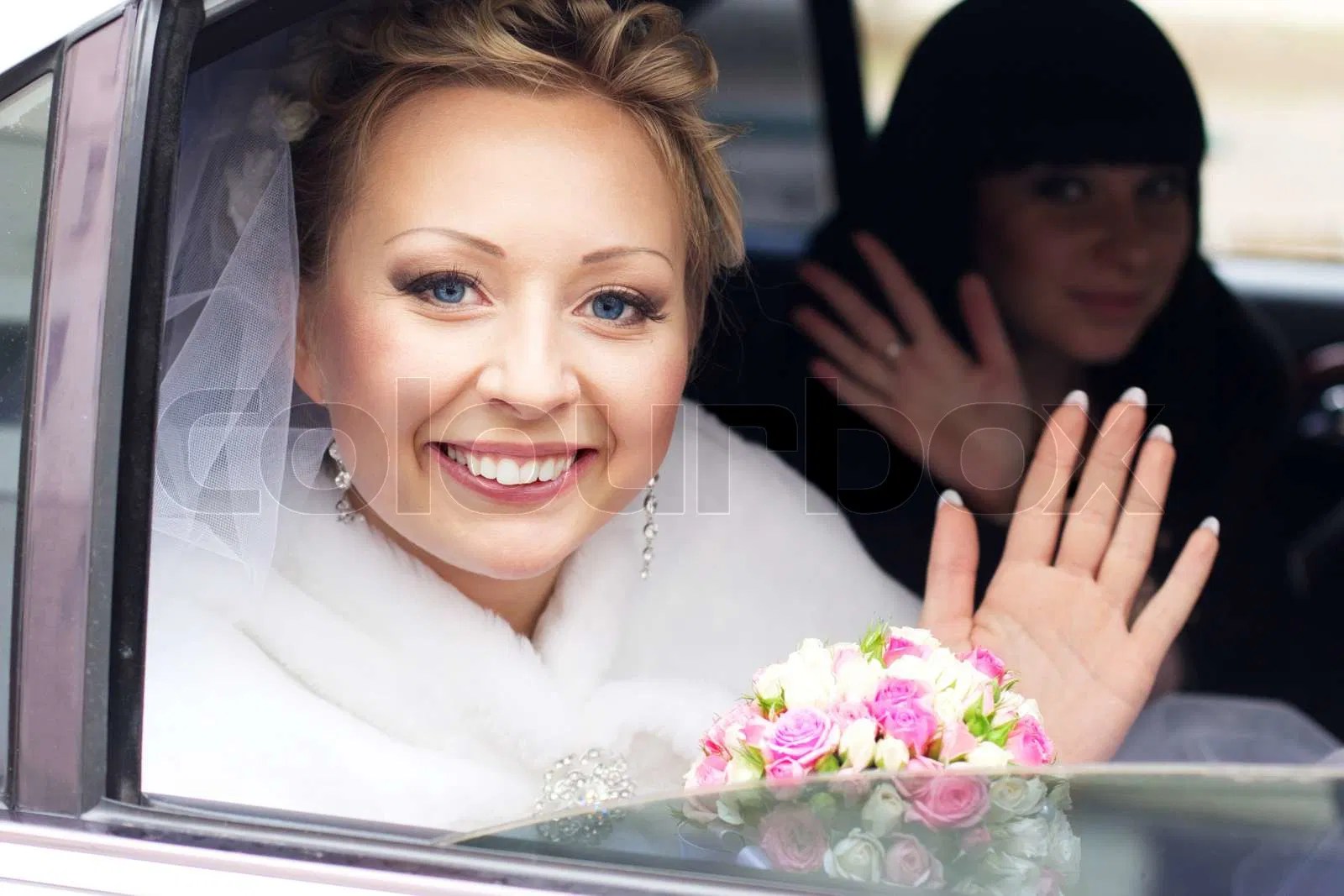 Fat, wedding, bride Stock Photo Colourbox