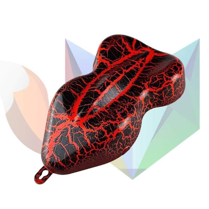 Crackled Paint Lava Effect