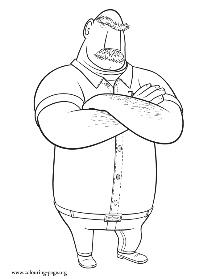 Chance of Meatballs Earl Devereaux coloring page