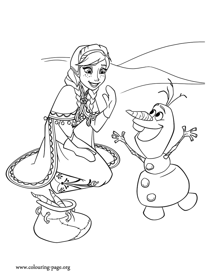 Frozen Olaf Coloring Page The Hippest Galleries!