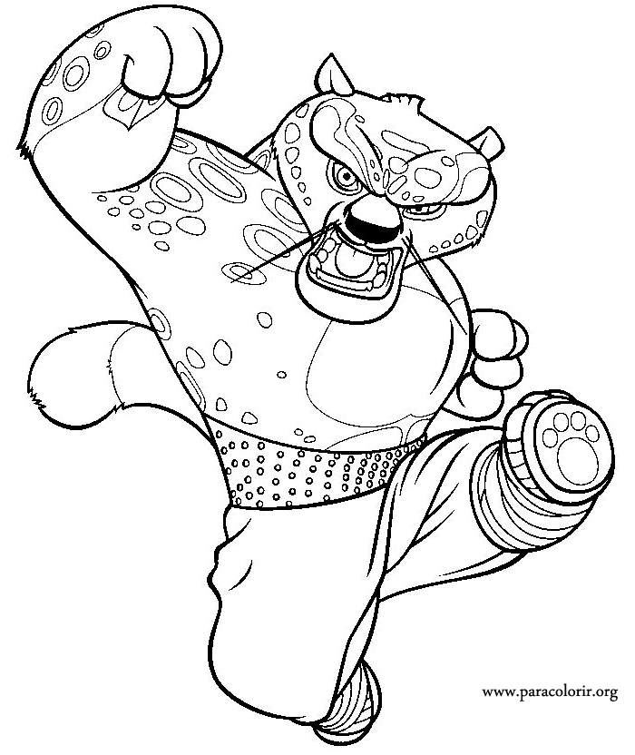 Kung Fu Panda Tai Lung Kung Fu Panda Movie coloring page