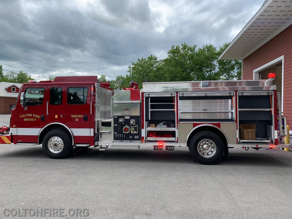 Colton's New Engine Has Arrived! Colton Volunteer Fire Department