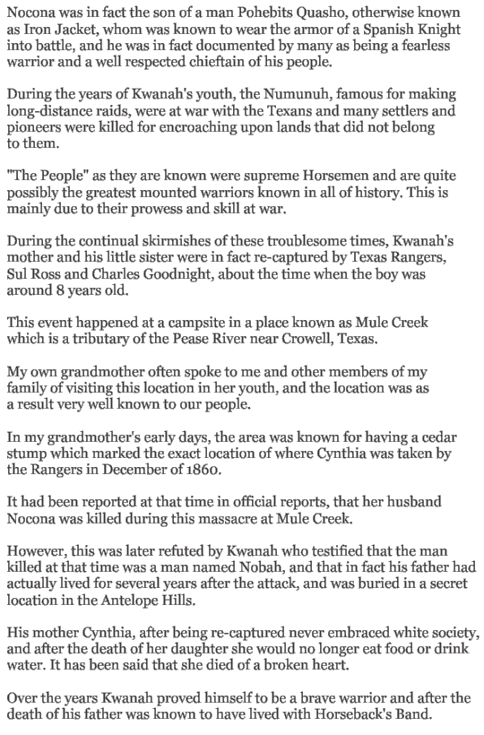 Quanah Parker Biography of the Famous Warrior