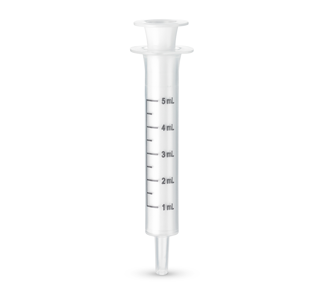 5 mL Oral Syringe, Long Tip Comar