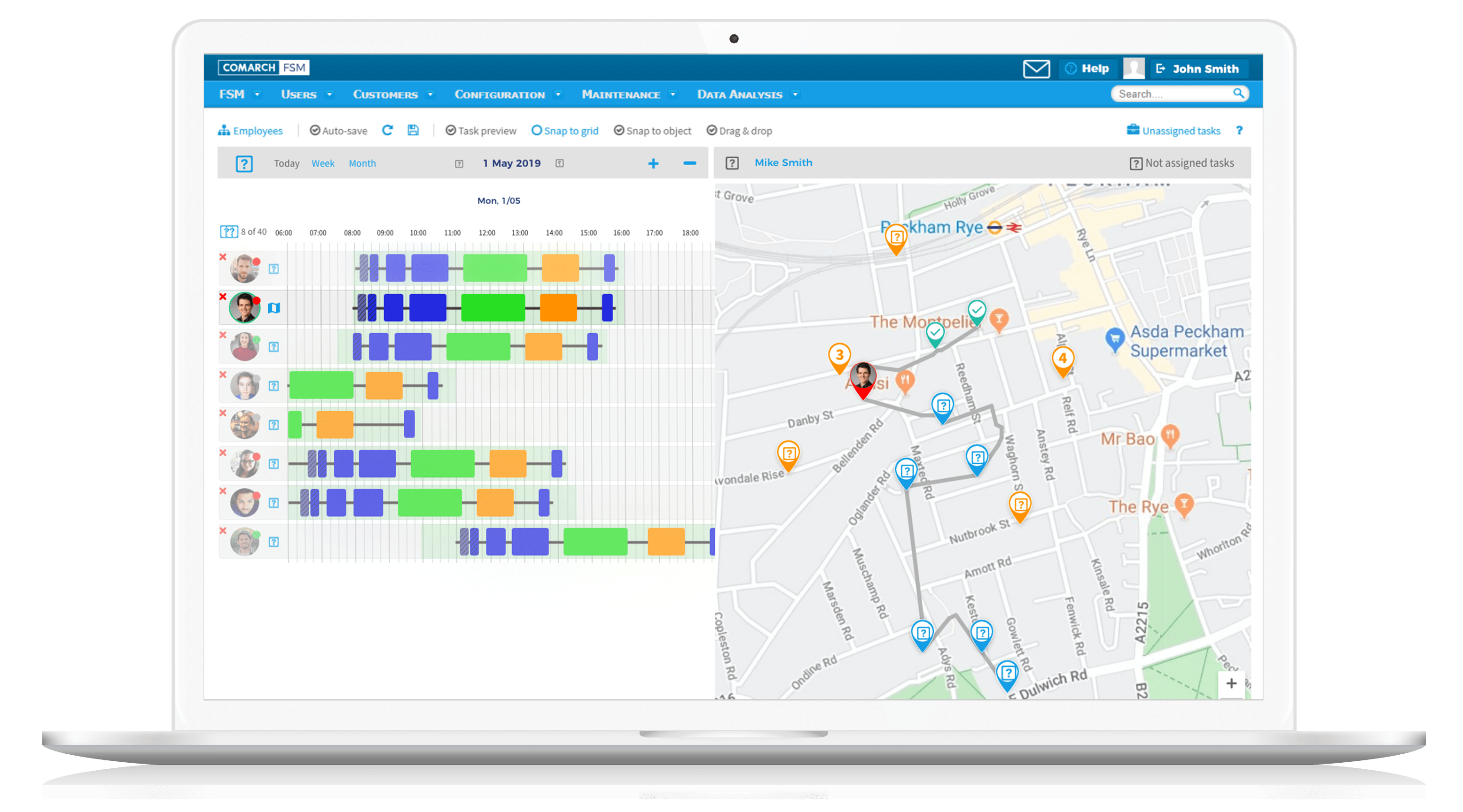 Software for Mobile Adjusters Insurance Comarch FSM