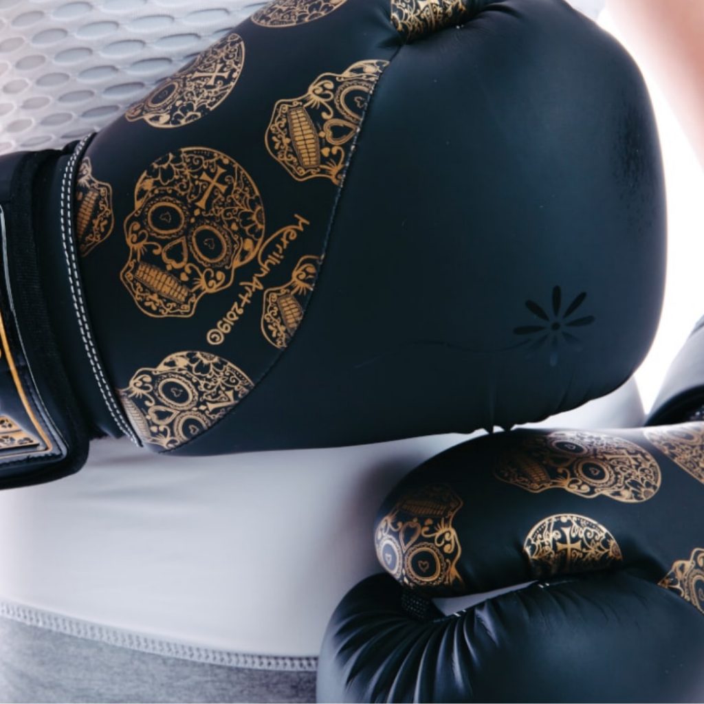 Women’s Boxing Gloves SKULL ART 12oz