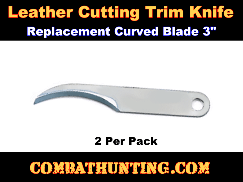 6529772PK Leather Cutting Trim Knife Replacement Curved Blade