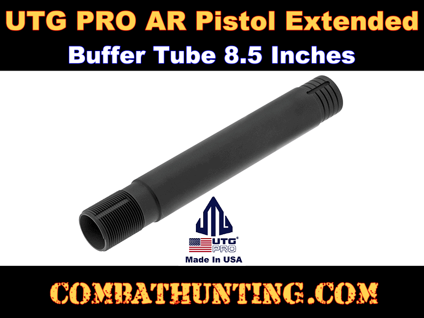 TLU009 UTG PRO AR Pistol Extended Receiver Extension Tube Black AR15
