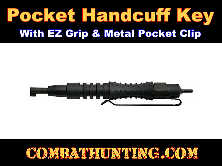 220047 Universal Pocket Handcuff Key With Metal Pocket Clip Clearance