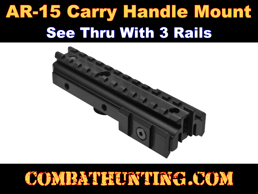 M16A2 AR15 Carry Handle Picatinny Mount TriRail Mount AR15 Scopes