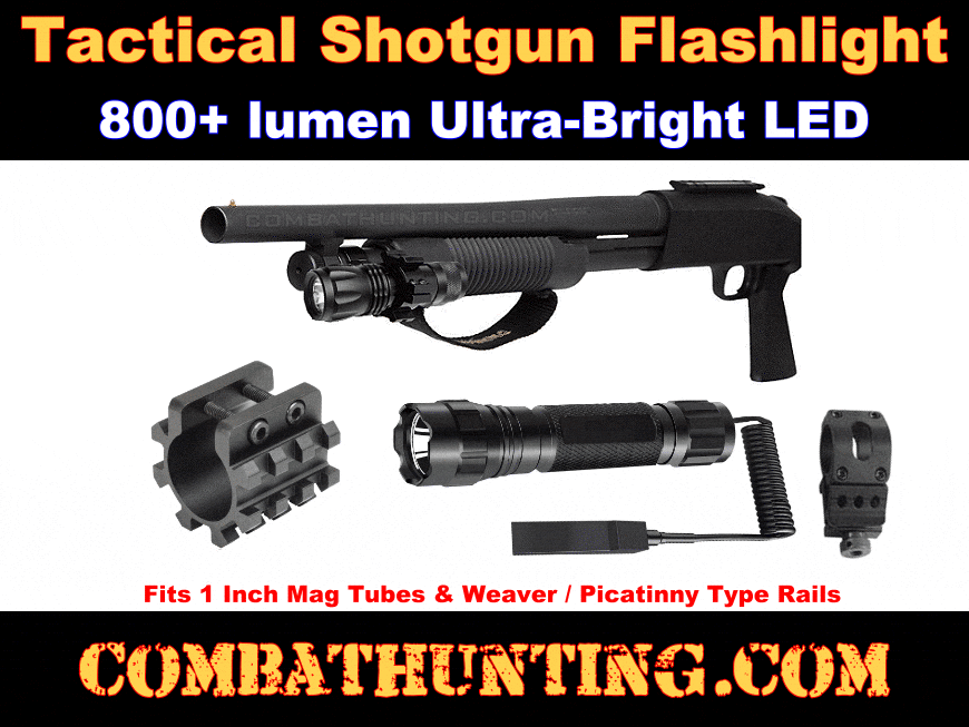 SGBMTKT160MAV Tactical Shotgun Flashlight And Mount 800 lumen