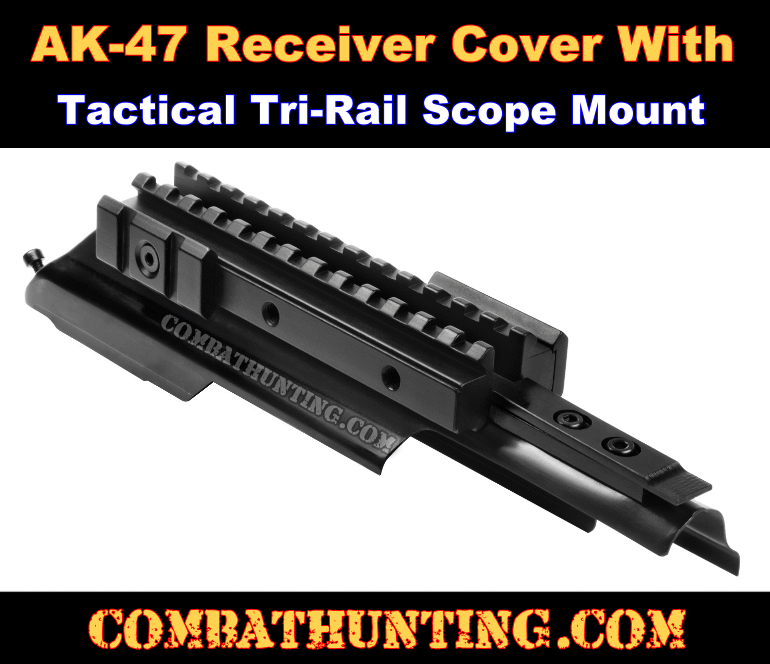 MTAK AK47 MAK 90 Tri Rail Receiver Cover Deluxe Scope Mount AK 47