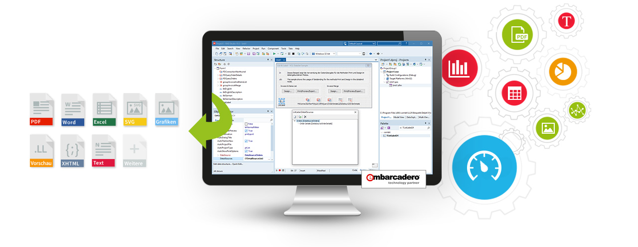 Reporting Tool für Delphi List & Label in Embarcadero RAD Studio