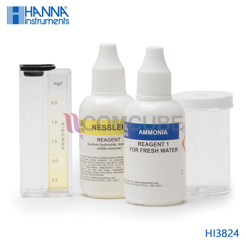 ชุดทดสอบแอมโมเนียในน้ำ Ammonia Test Kit HANNA HI3824