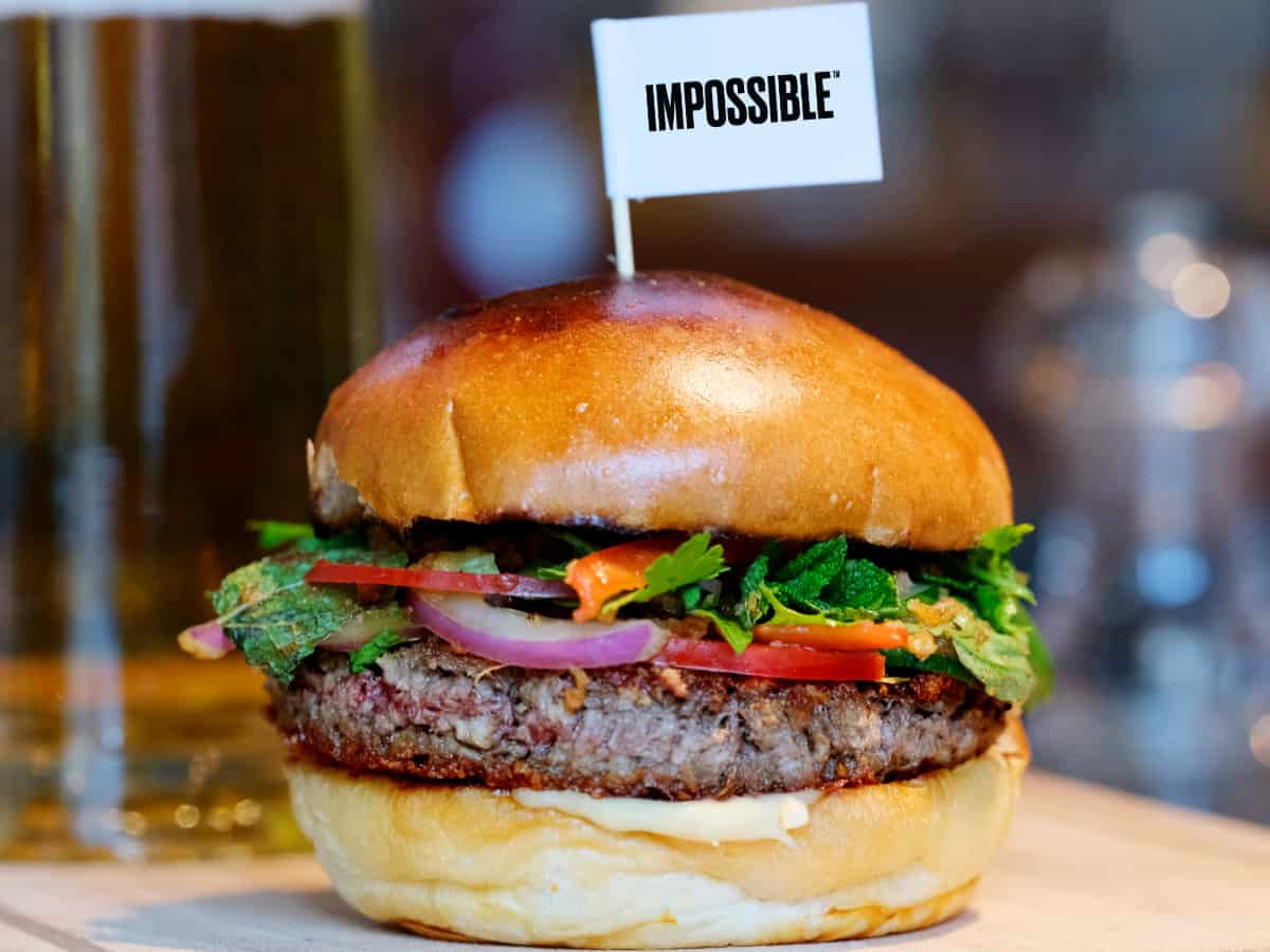 La Impossible Burger 100 vegetariana en peligro de extinción