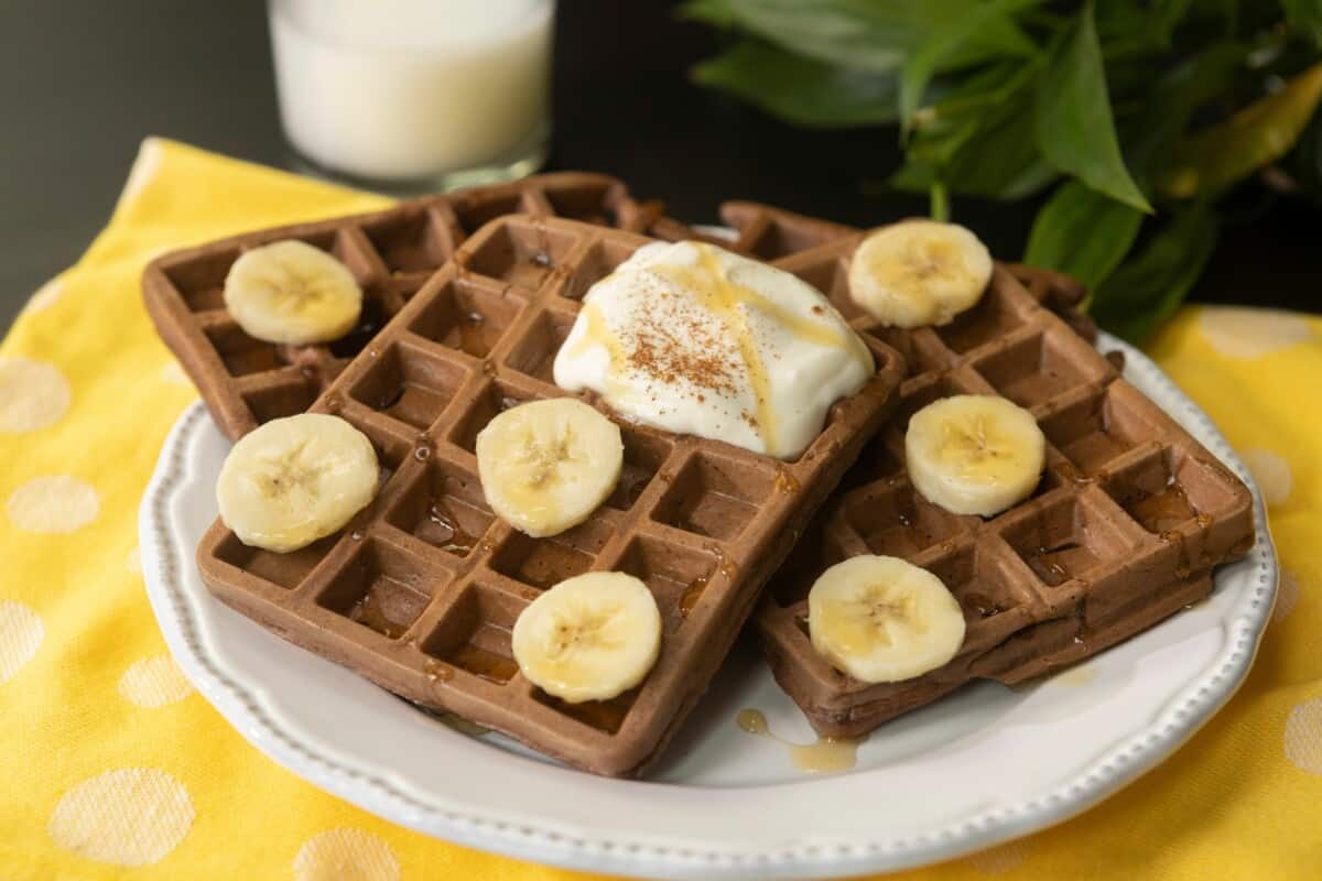 Cómo hacer waffles de avena y chocolate Comedera Recetas, tips y consejos para comer mejor.