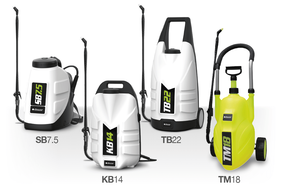 Portable battery and manual sprayers for agriculture Comet Spa