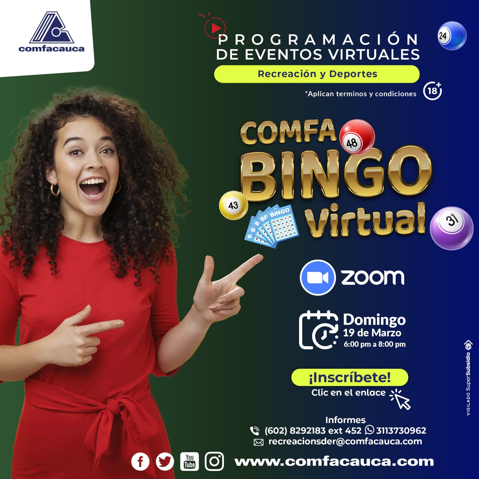 Bingo virtual » Comfacauca