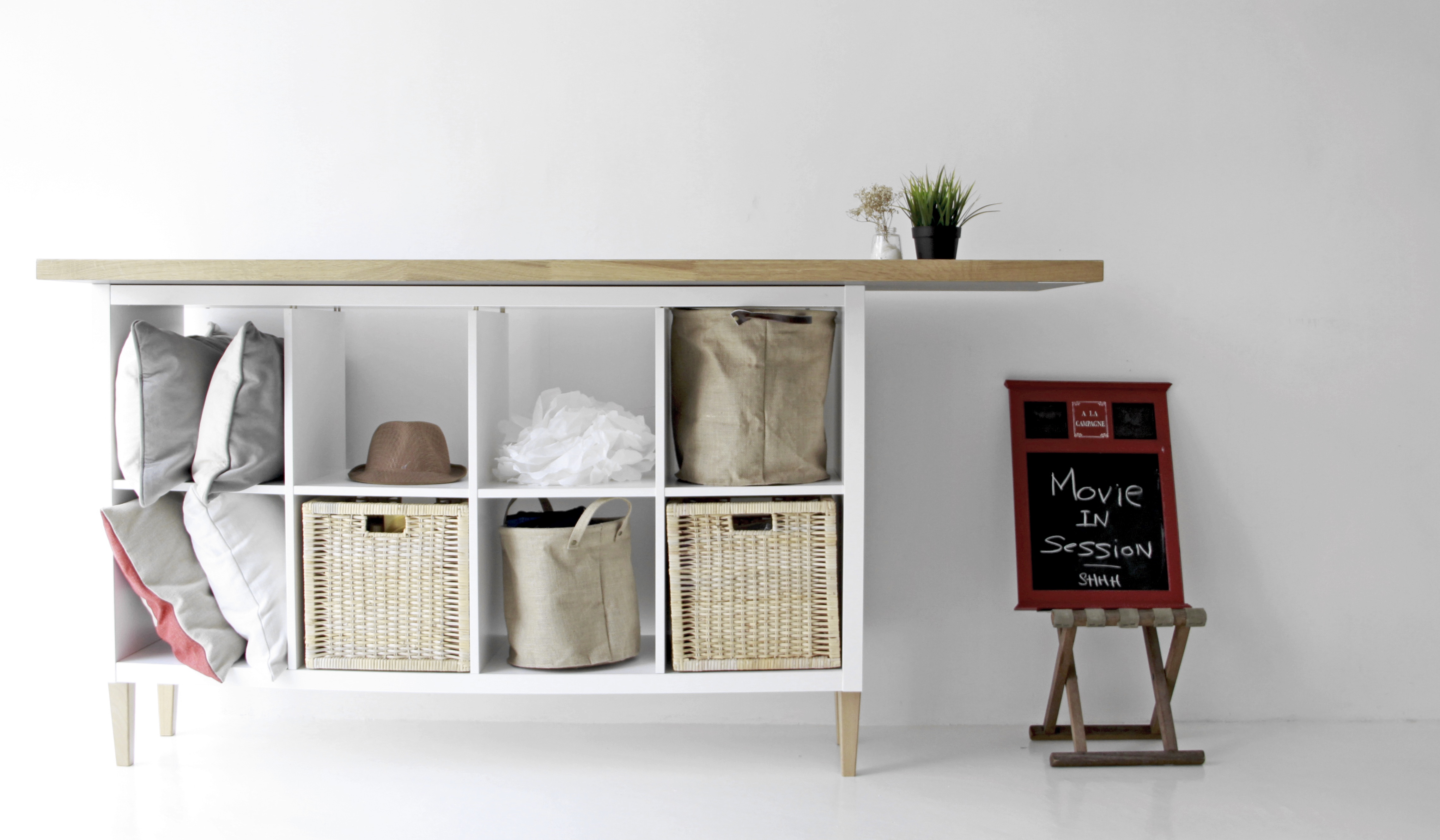Hack the IKEA KALLAX With replacement IKEA sofa legs