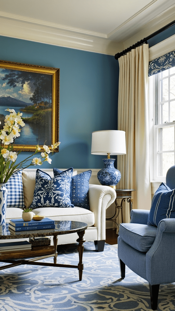 25 Stunning Blue and Cream Living Room Ideas to Transform Your Space