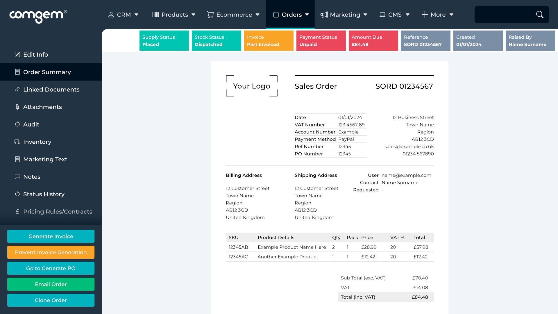 B2B Office Supplies Streamline Sales & Personalize with Comgem Comgem