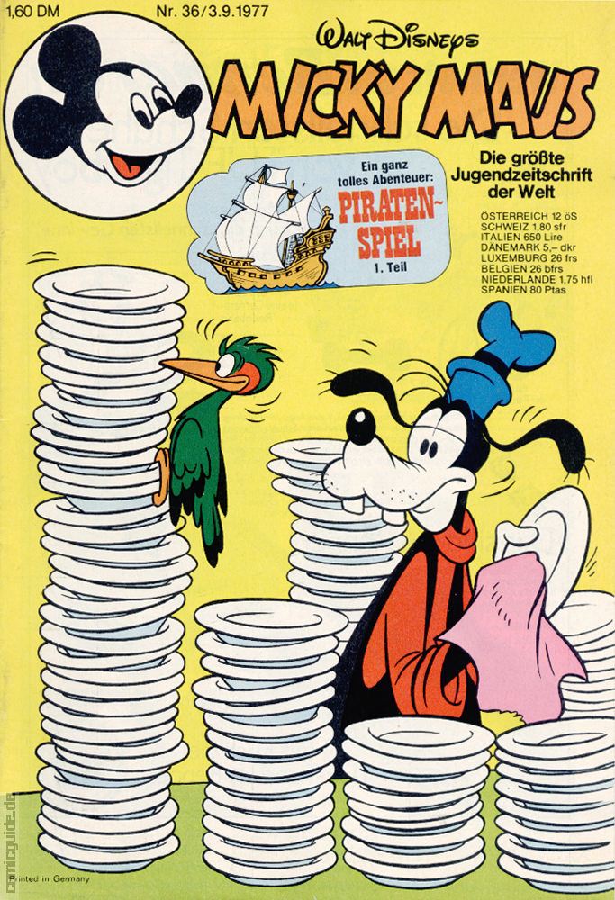 Micky Maus Comics Nr. 36 in The US for sale online eBay