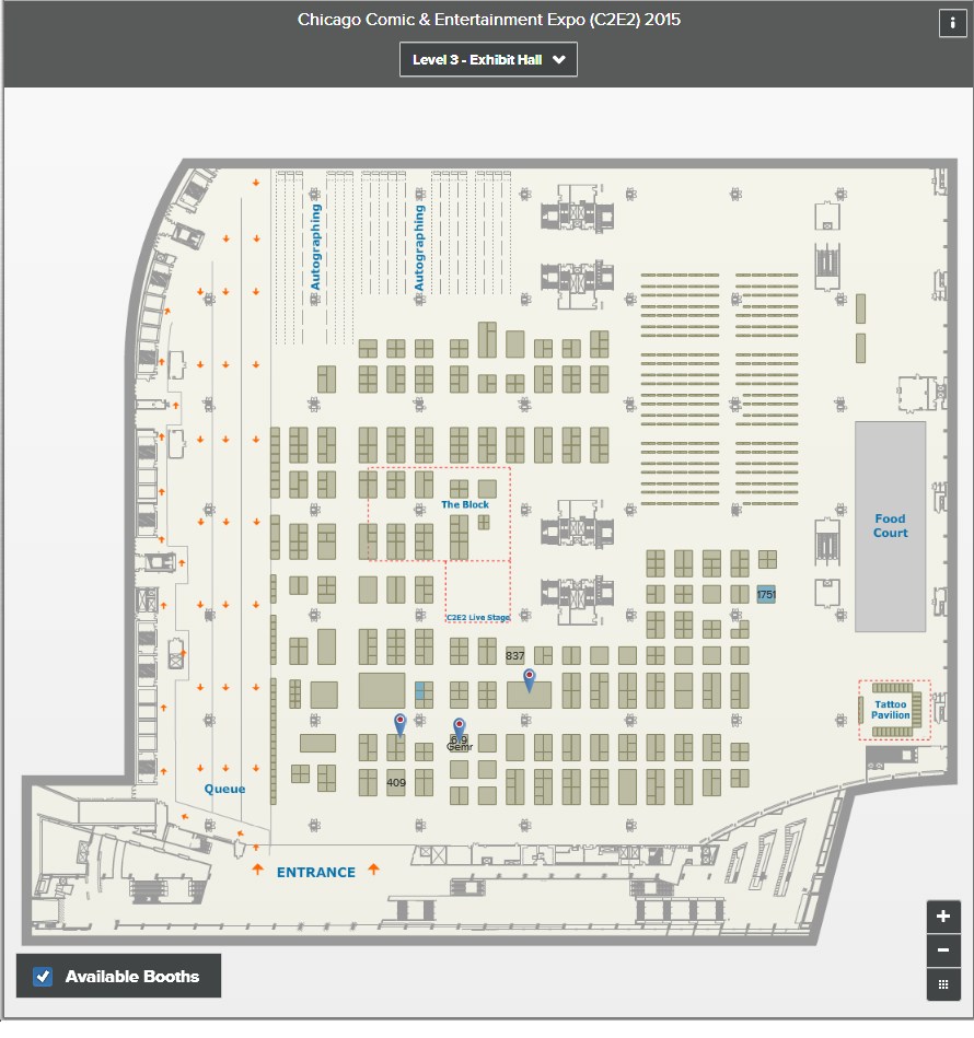 Booth List C2E2 2023 C2E2 2015: Exhibitor Listings! Maps! Panels! Look!See!Now!