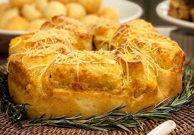 Receita de Rosca de queijo Comida e Receitas