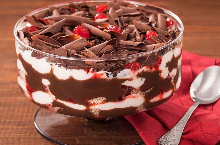Receita de Pavê de floresta negra Comida e Receitas