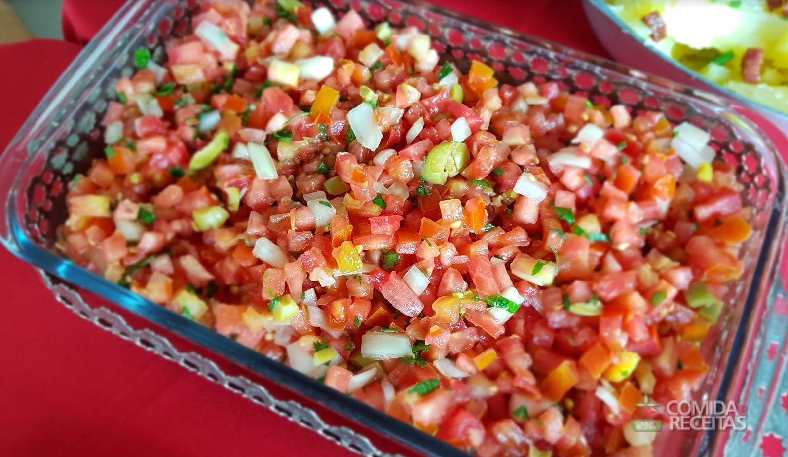 Receita de Vinagrete tradicional Comida e Receitas