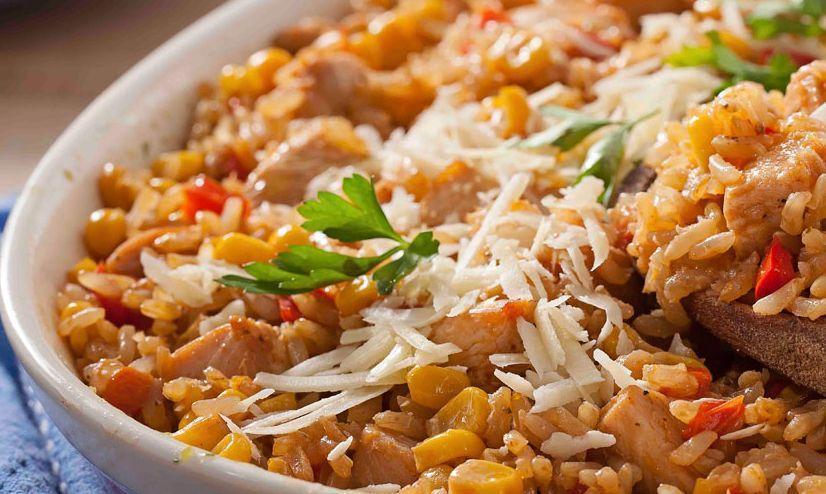 Receita de Arroz caipira na pressão Comida e Receitas