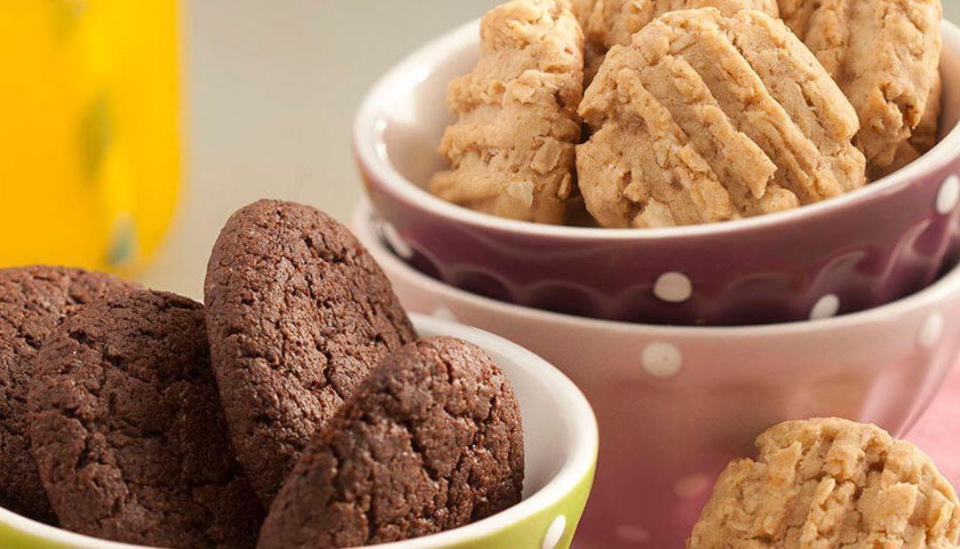 Receita de Biscoitinho de chocolate e aveia Comida e Receitas