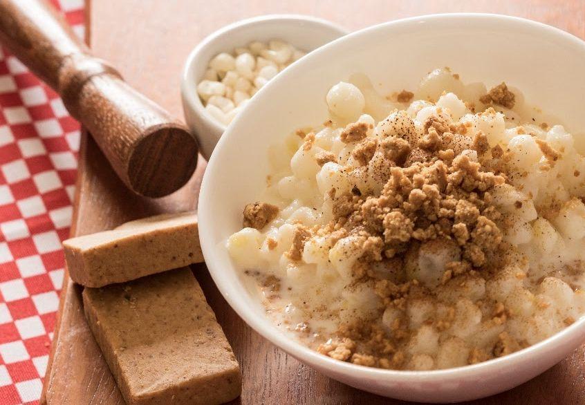 Receita de Canjica com paçoca Comida e Receitas