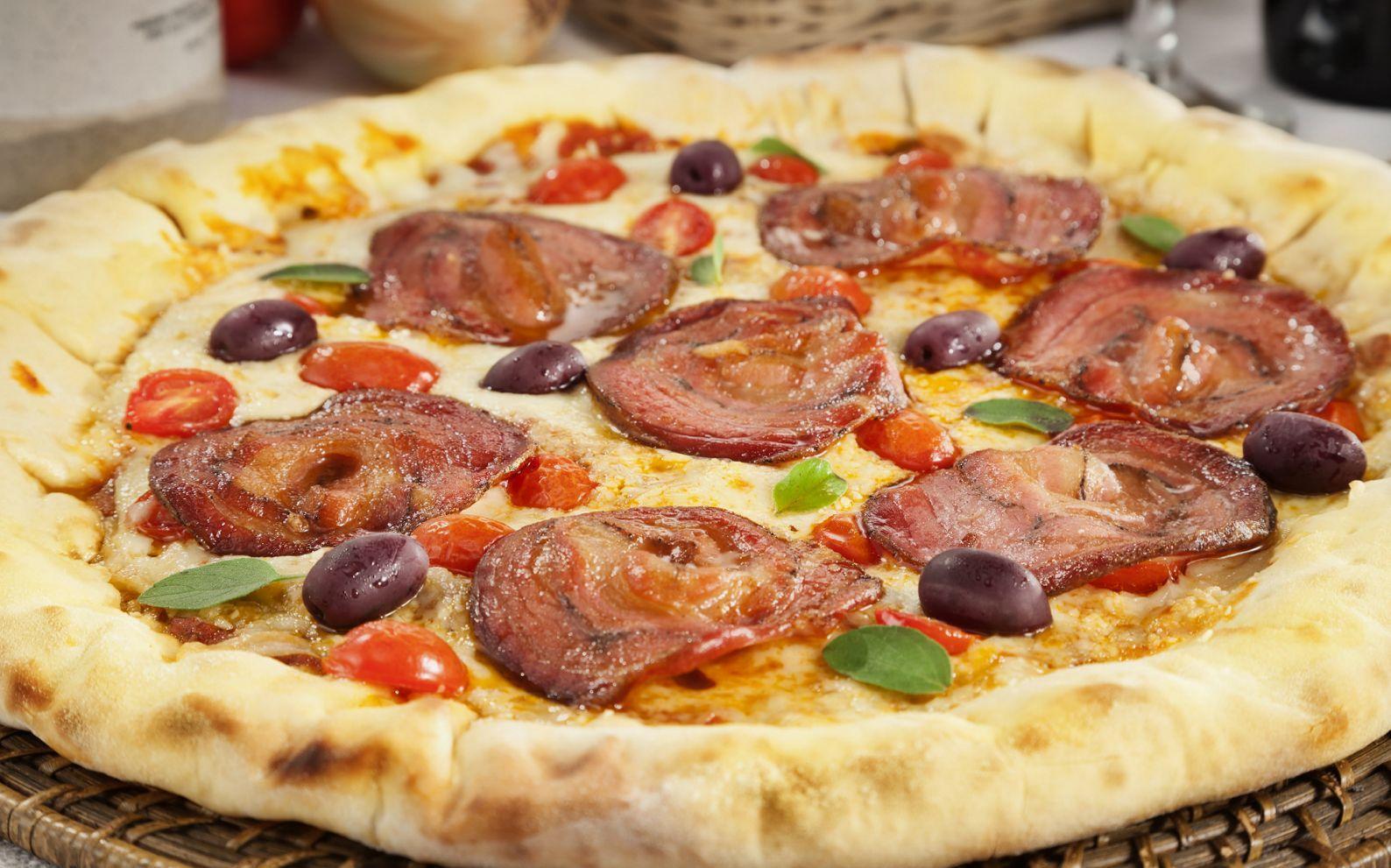 Receita de Pizza de panceta Comida e Receitas