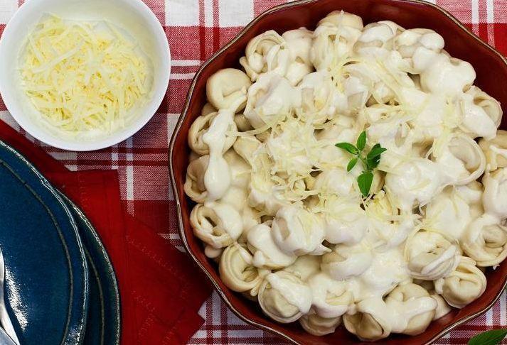 Receita de Capeletti com molho branco Comida e Receitas
