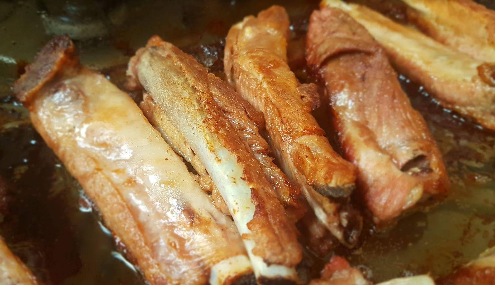 Receita de Costelinha de porco assada no forno Comida e Receitas