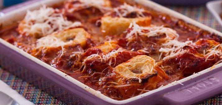 Receita de Rondelli ao molho vermelho Comida e Receitas