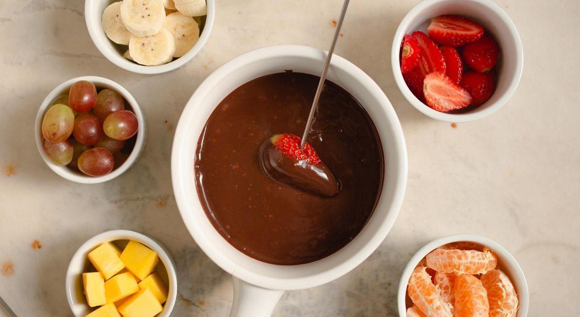Receita de Fondue imperfeito de chocolate Comida e Receitas