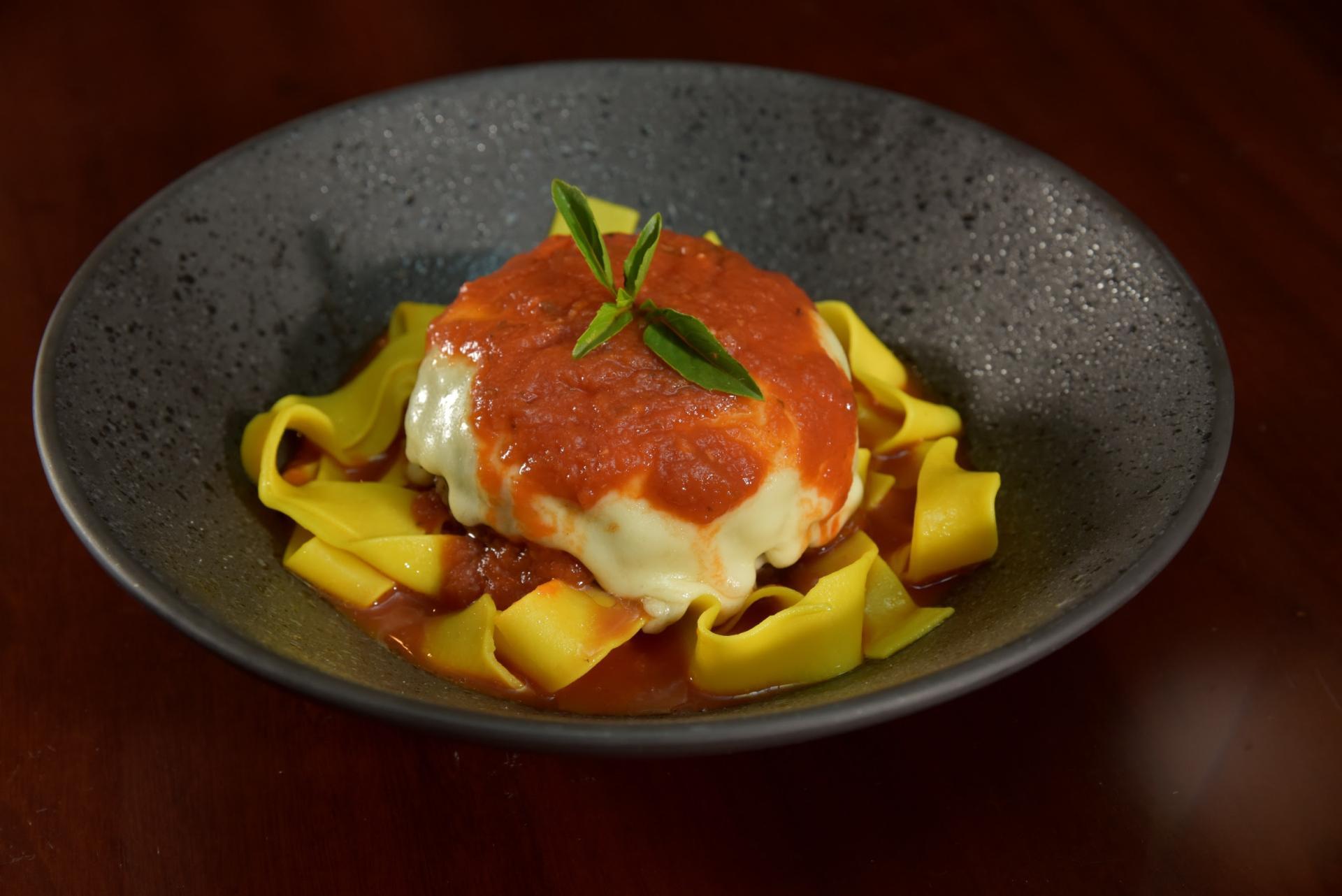 Receita de Pappardelle com polpeta fraldinha Comida e Receitas