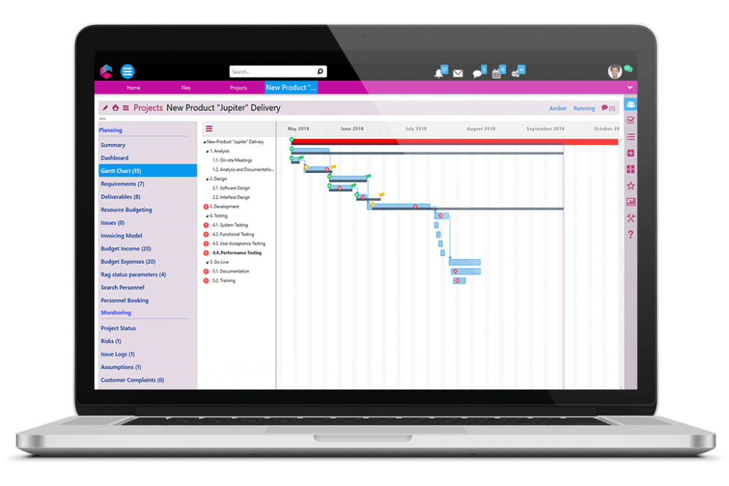Project Management Software (PM Software) Comidor Low Code BPM