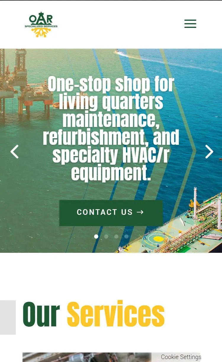 Offshore Air & Refrigeration Oil & Gas site